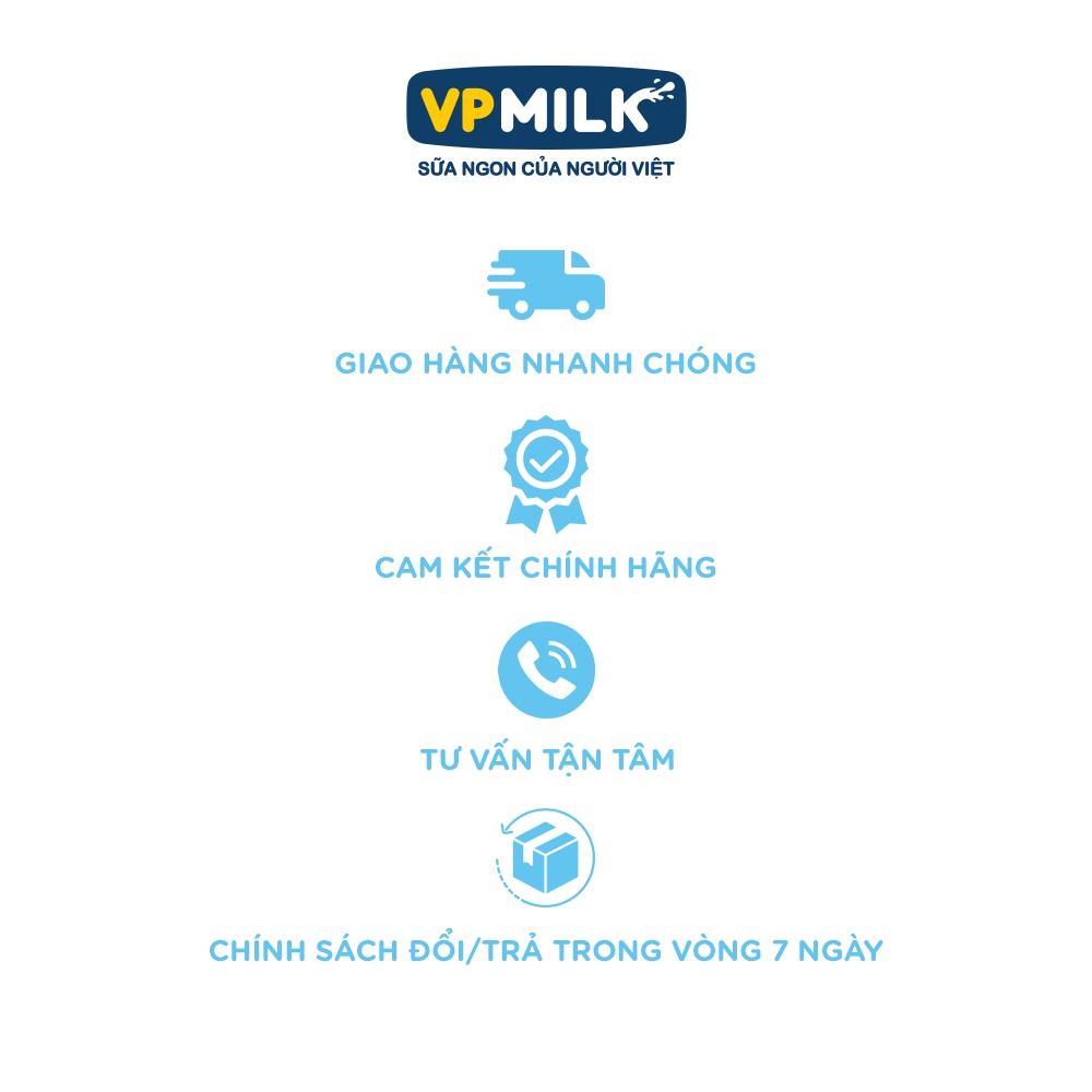 Sữa tiệt trùng VPMilk Grow+ hộp 110ml (thùng 48 hộp)