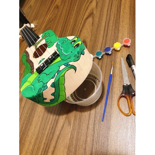 Đàn Ukulele, Kalimba tự lắp kèm màu vẽ và hướng dẫn chơi