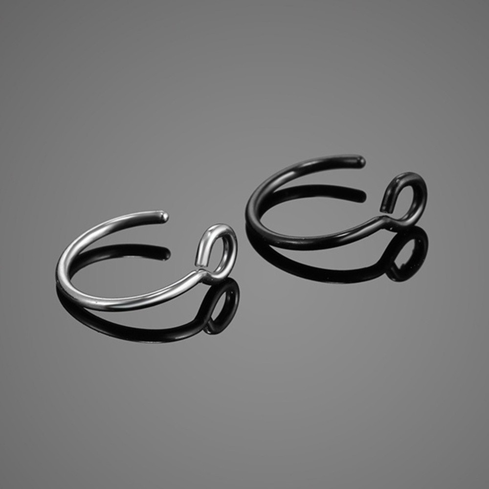 Bộ 5 Khuyên Mũi Giả 6 Màu Đơn Giản Cho Nam Và Nữ