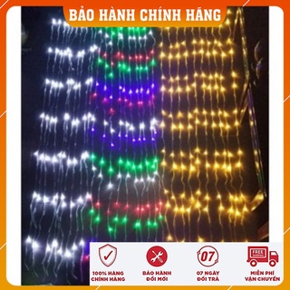 Đèn led thác nước thả mành trang trí 10 sợi 2m đủ màu - tn shop