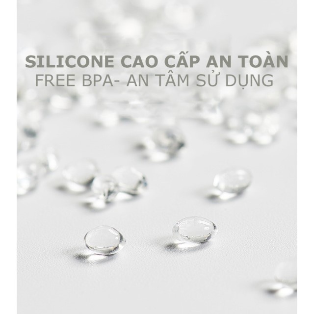 1 - 2 Núm ty, núm vú silicon Plus siêu mềm cổ hẹp Kichilachi Kichi (Công Nghệ Nhật) - An toàn cho Bé