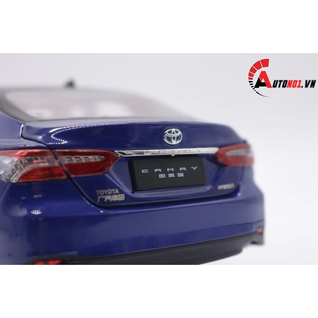 MÔ HÌNH XE SEDAN TOYOTA CAMRY 2019 BLUE 1:18 PAUDI 7581