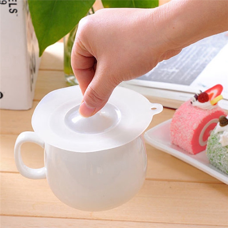 Nắp đậy ly tách và tô chén bằng silicone trong suốt sáng tạo