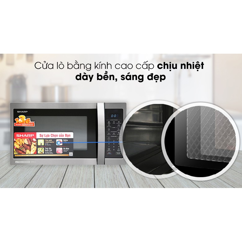 Lò vi sóng có nướng Sharp R-G728XVN-BST 28 lít (Miễn phí giao tại HCM-ngoài tỉnh liên hệ shop)