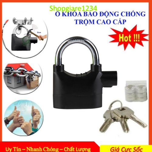 Ổ khóa Báo Động chống trộm thông minh - An toàn, dễ dùng, khóa cửa thông minh
