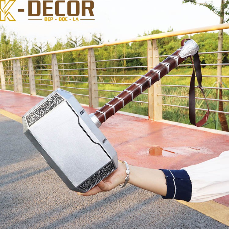 Mô hình đồ chơi , đạo cụ cosplay búa Thor Marvel Avenger tỉ lệ 1:1 cỡ lớn