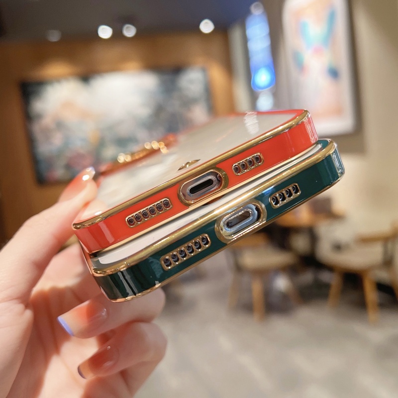 Trong Suốt Ốp Điện Thoại Dẻo Tráng Gương Chống Sốc Cho iphone 15 14 13 12 11 pro max xs xr x 8 7 6 6s plus + se 2020