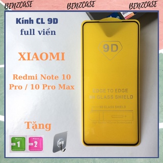 Kính cường lực xiaomi redmi note 10 pro / note 10 pro max 6.67" 2021, độ cứng 9h full màn hình 9d viền đen chống rơi vỡ