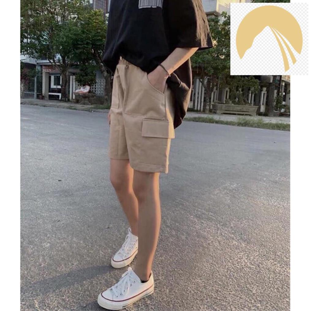 ✍️ Quần Short Kaki Túi Hộp Unisex Nam Nữ - Leevin Store ✍️