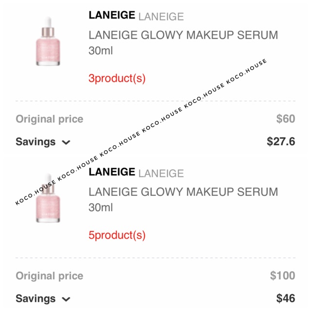 ( bill )  LANEIGE GLOWY MAKEUP SERUM - Huyết thanh trang điểm tạo độ bóng | BigBuy360 - bigbuy360.vn