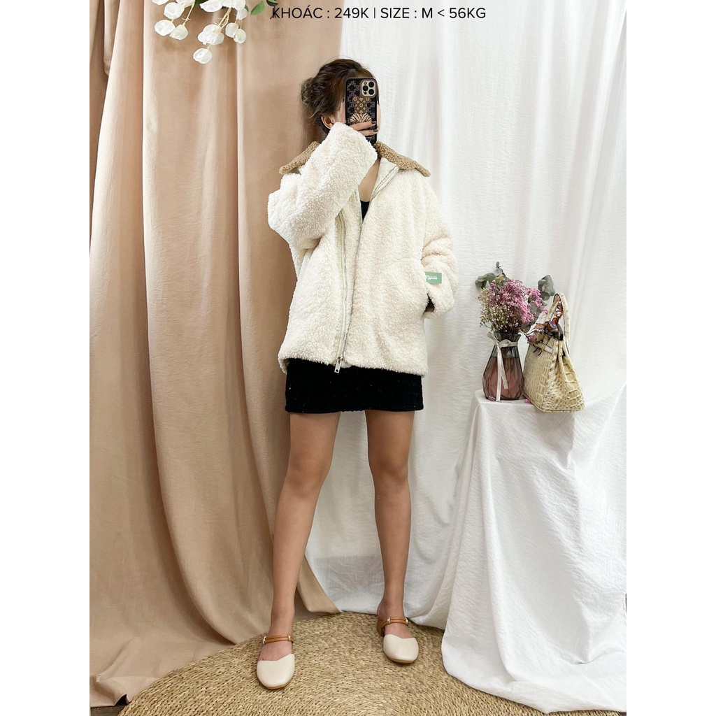 Ao khoác lông cừu 2hand