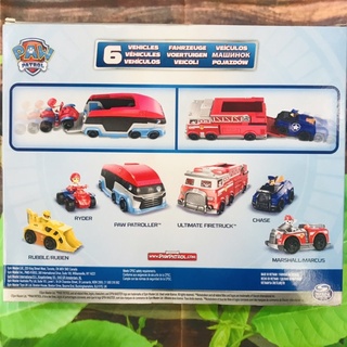 Set Paw Patrol 6 chiếc xe