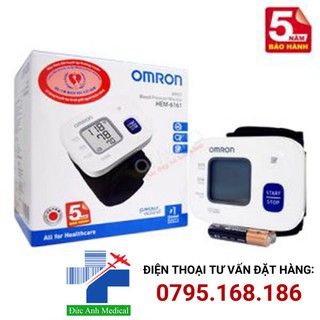 Máy đo huyết áp cổ tay omron hem-6161