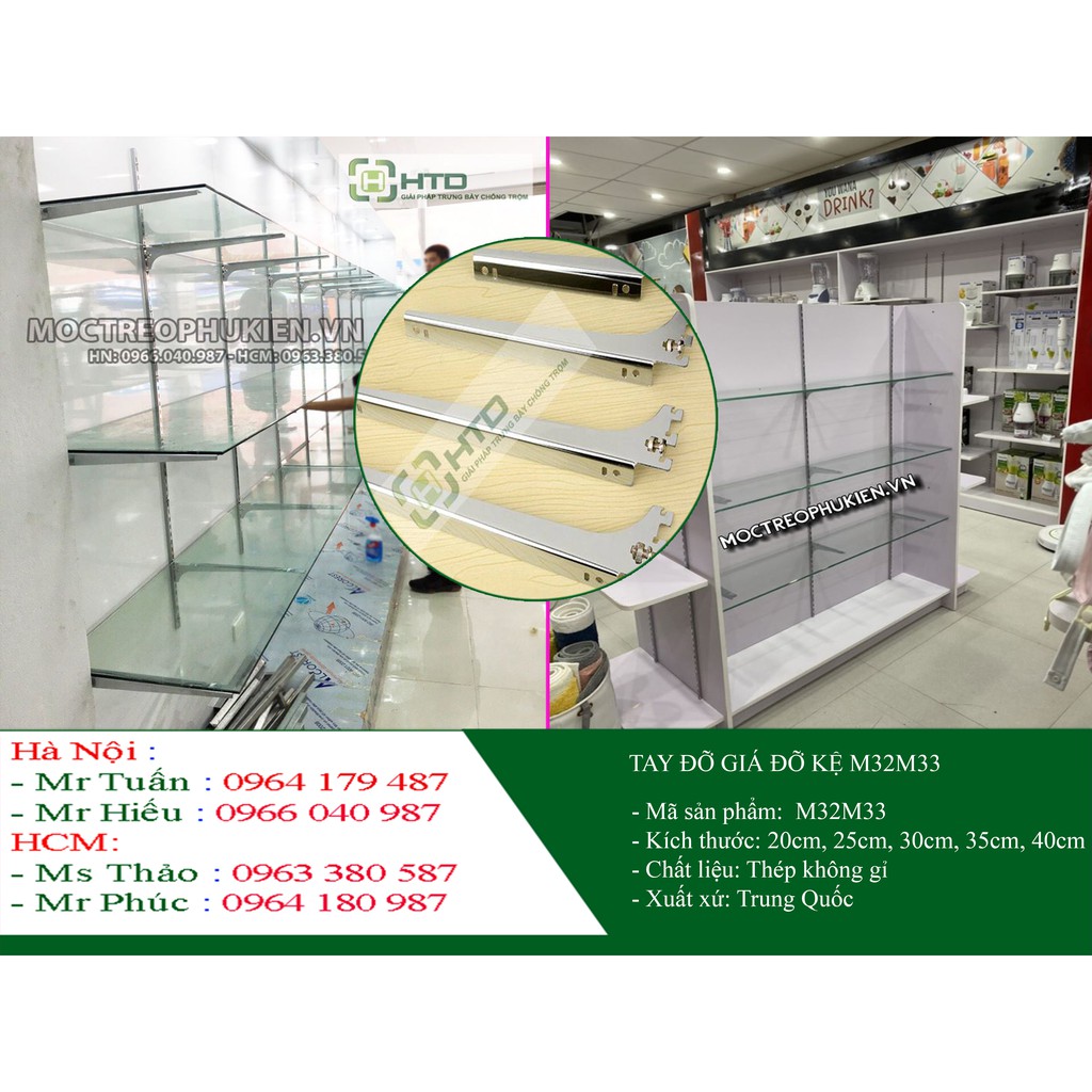 Ke đỡ - tay đỡ chuyên làm kệ trưng bày sản phẩm-M32M33. | BigBuy360 - bigbuy360.vn