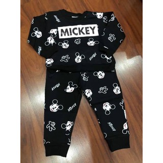 Bộ nỉ da cá mickey HM
