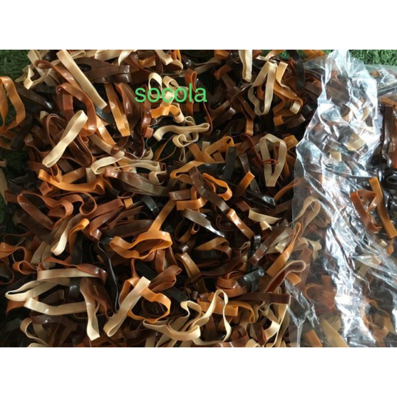 1 lạng chun buộc tóc màu đen