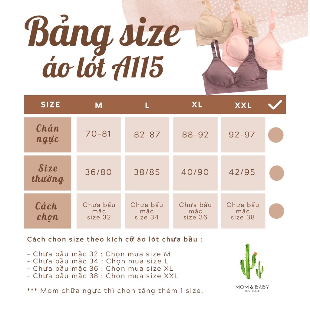 Áo lót bầu và sau sinh cúp chéo nâng ngực - A115