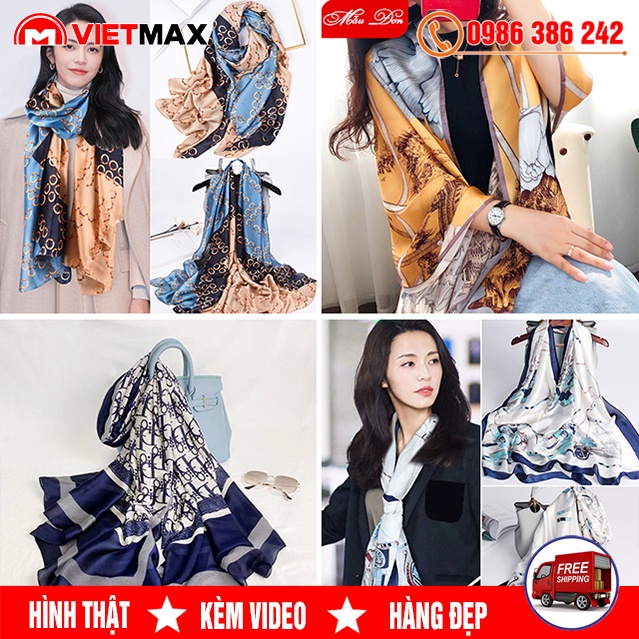 Khăn Choàng Voan Đi Biển Họa Tiết Cực Xinh, Giá Rẻ Cho Nữ Phong Cách Hàn Quốc ( 90x190 Cm)