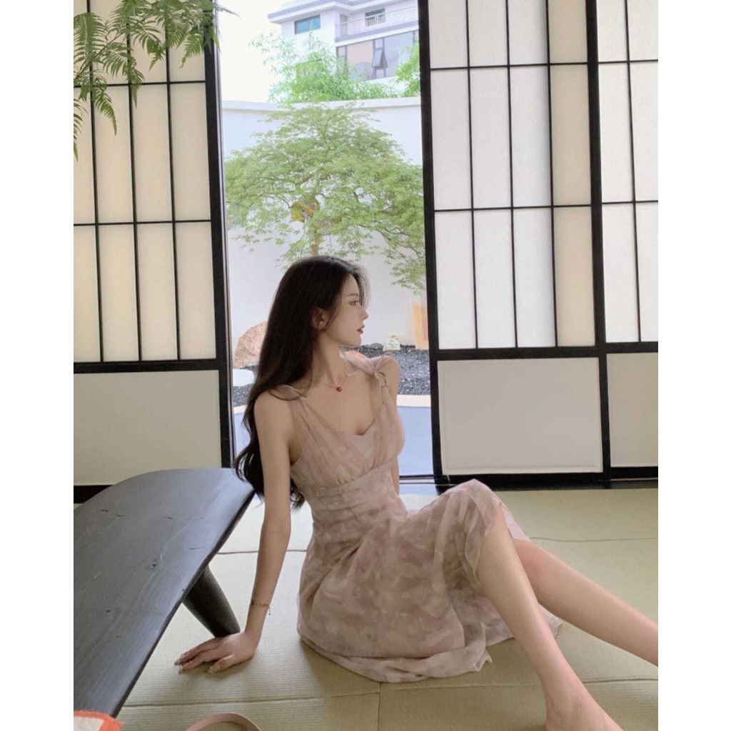 Đầm body    váy body Đầm Midi Sát Nách Hoạ Tiết Hoa Thiết Kế Thanh Lịch Cho Phái Nữ 2023