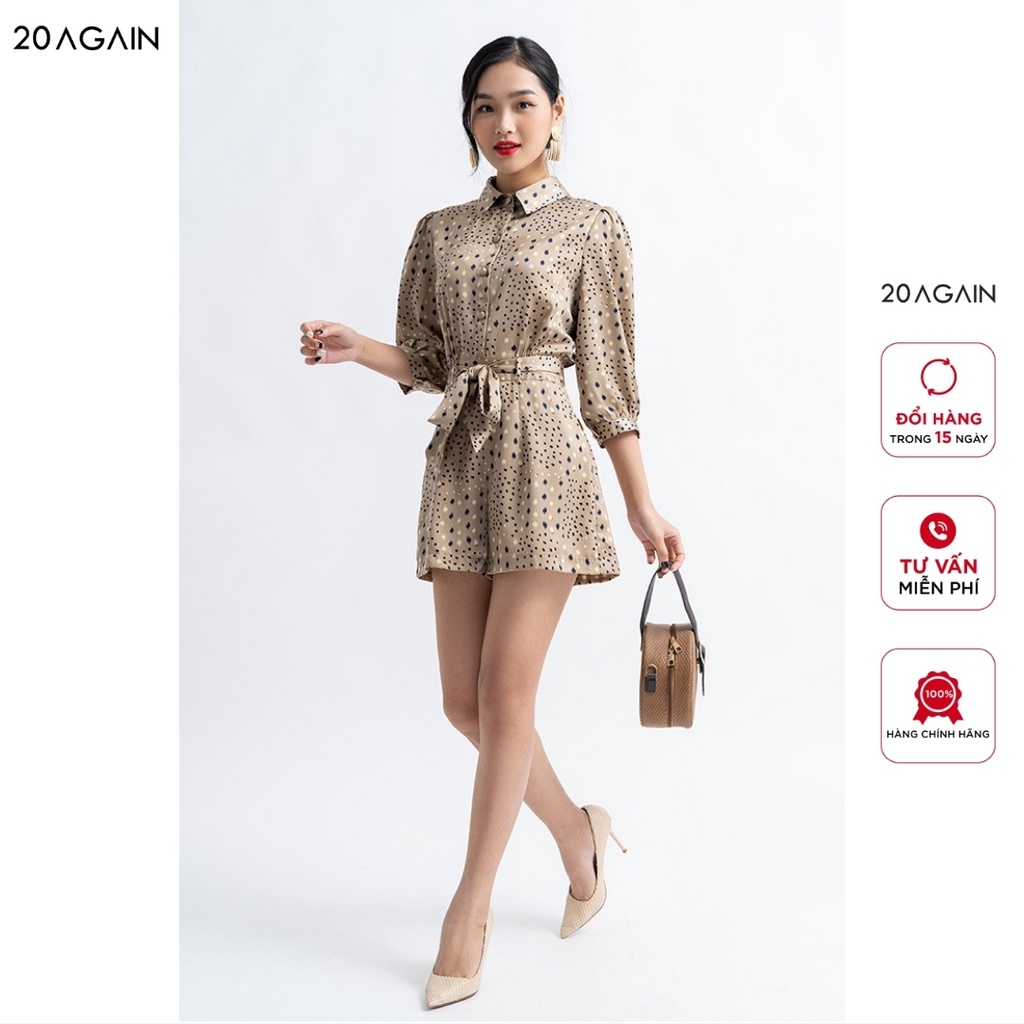Jumpsuit 20AGAIN Thắt nơ Eo BJC0048