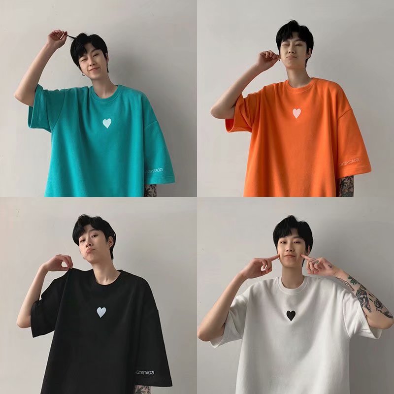 Áo Thun Tay Ngắn Cổ Tròn Phong Cách Mùa Hè Có 4 Màu Size S-5Xl