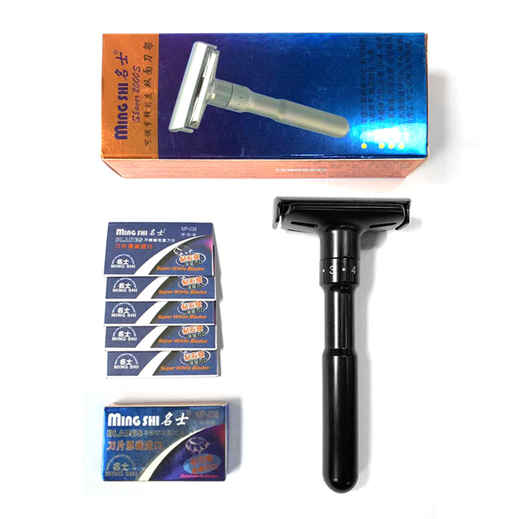 Bubble Shop61 Safety Razor Men's Double Edge Classic Manual Shaver for Men Shaving