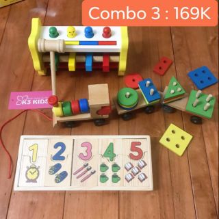 GIÁ HỦY DIỆT Combo đồ chơi trí tuệ cho bé từ 1-4 tuổi