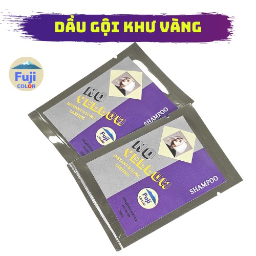 DẦU GỘI TÍM - KHỬ ÁNH VÀNG CHO TÓC TẨY, GIỮ MÀU BỀN ĐẸP FUJI COLOR 15ml