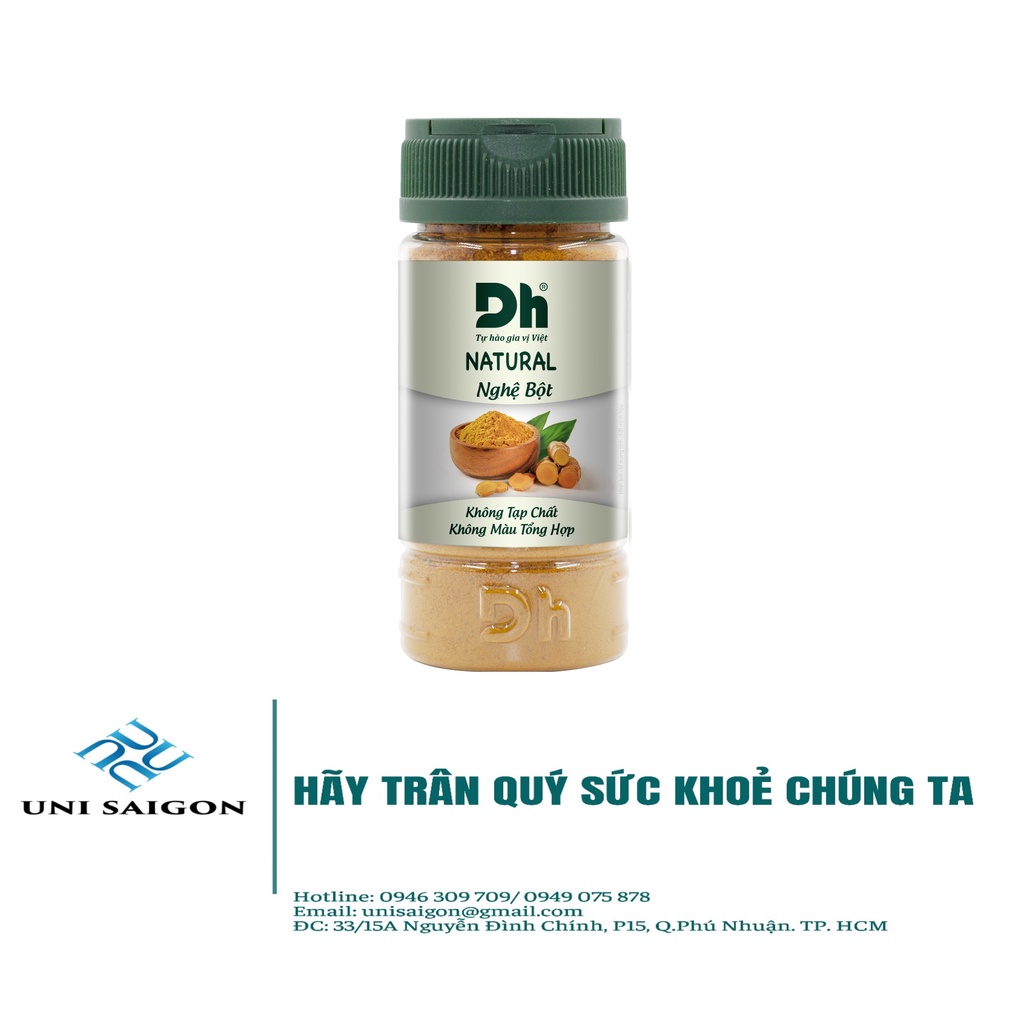 Tổng hợp Gia vị bột nguyên chất Natural DH Foods (bột hành, tỏi, sả, gừng...)