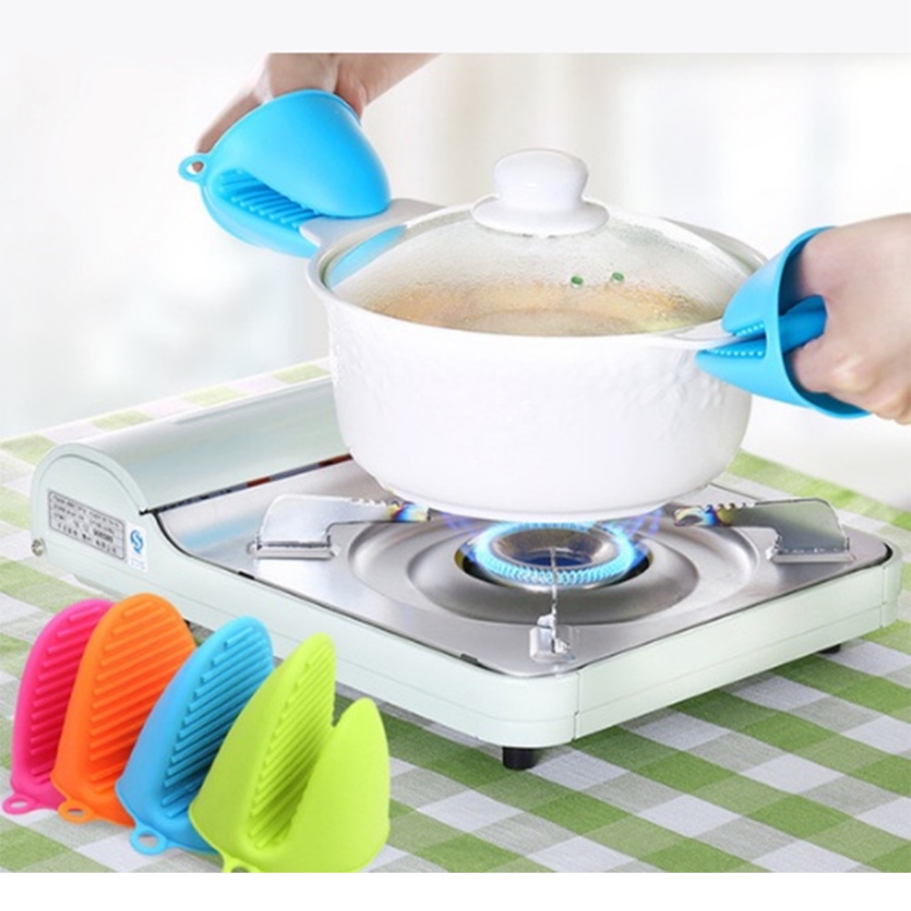 Gói 2 Găng Tay Bắc Nồi Silicon - Kiểu Cao Su Hình Mỏ Vịt Dễ Dàng Cầm Nắm Đồ Dùng Nóng Chống Bỏng
