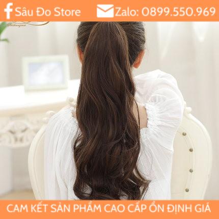 [HÌNH THẬT+VIDEO] TÓC GIẢ NỮ CỘT XOĂN XOĂN SÓNG DÀI SỈ 35K