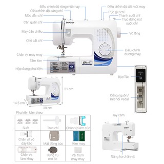 Máy May Cơ Brother GS2700