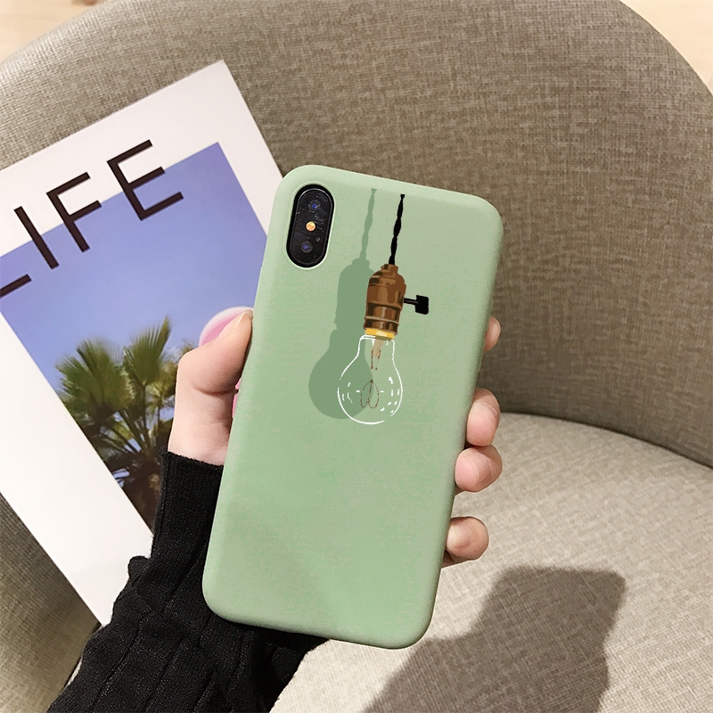 Ốp điện thoại iPhone 6 / 6s 7 / 8 6plus / 6Splus 7plus XS XR XSMAX hình bóng đèn 3D | BigBuy360 - bigbuy360.vn