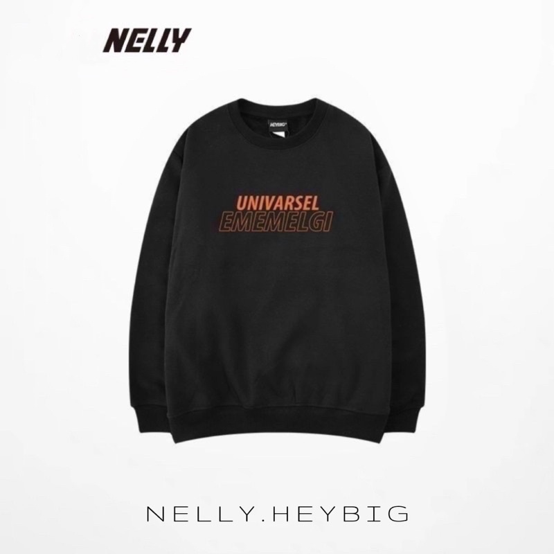 Áo Sweater  Nelly Heybig chất nỉ bông dáng unisex form rộng UNIVARSEL