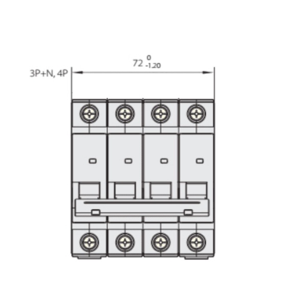 Aptomat 4P - Cầu dao an toàn 4P - MCB 4P CHINT