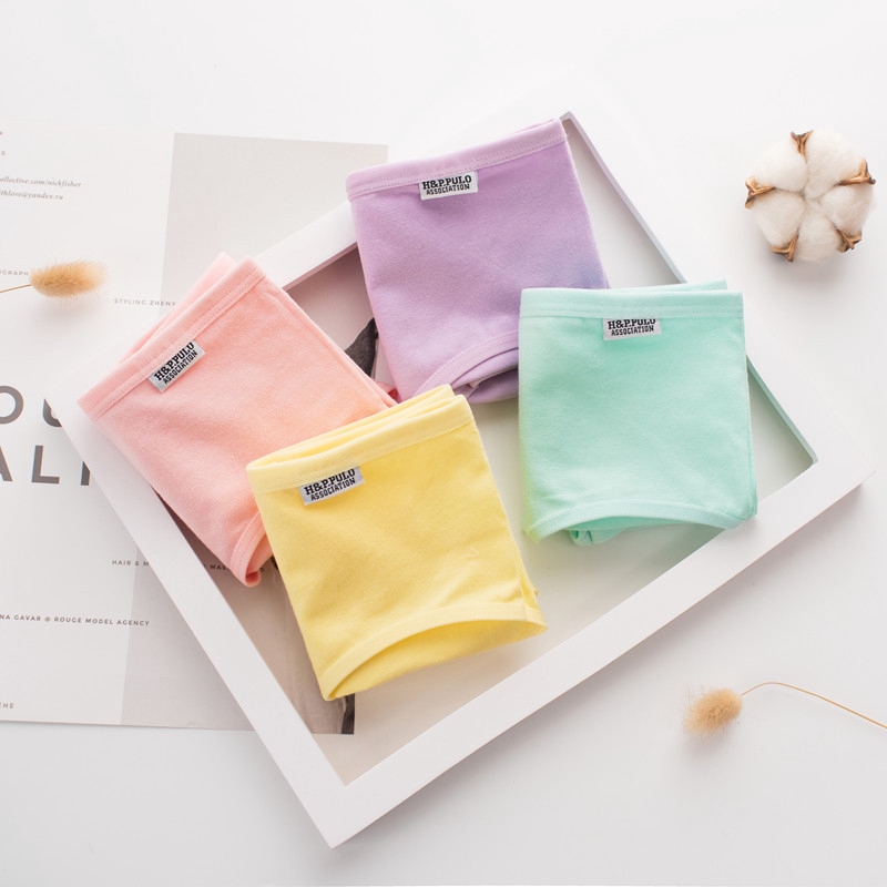 Quần lót co giãn màu trơn chất liệu vải cotton đơn giản cho nữ | WebRaoVat - webraovat.net.vn