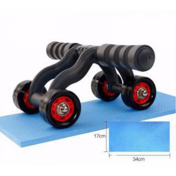 CON LĂN TẬP CƠ BỤNG 4 BÁNH + KÈM MIẾNG LÓT