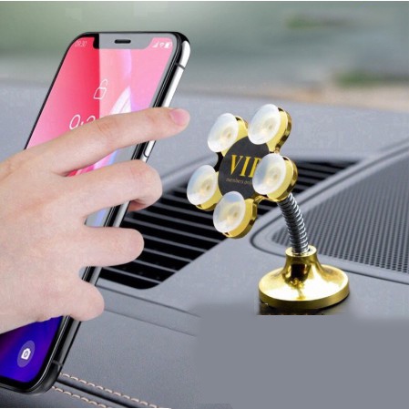 Giá đỡ điện thoại trên ô tô xoay 360 độ- giá đỡ mút hoa đế 3M gắn taplo