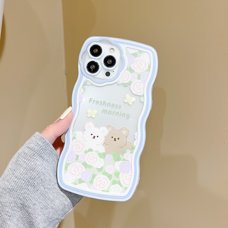 Ốp lưng iphonePhù Hợp Ốp Điện Thoại  Silicon Tpu In Hình Hoa Cho iPhone 13Pro 12Promax 11Dinuo case