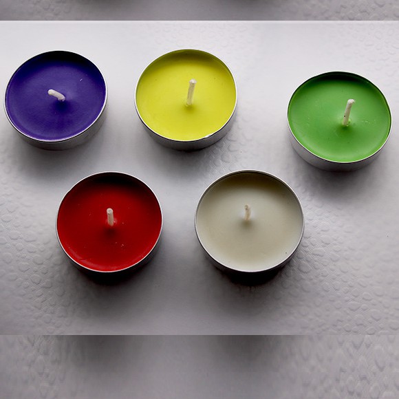 Nến viên Bơ TEALIGHT 50 viên 4h(vàng,đỏ,trắng)