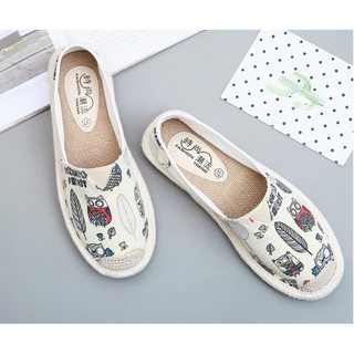 giày slip-on nữ cú mèo