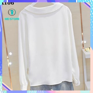 ☘🌸Áo sơ mi nữ lụa MD STORE -hàng thiết kế - hình chụp thật☘🌸
