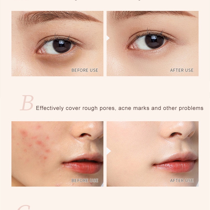 Bảng Kem Che Khuyết Điểm MAFFICK 3 Màu Dưỡng Ẩm Lâu Trôi Che Phủ Quầng Thâm Và Mụn Hiệu Quả