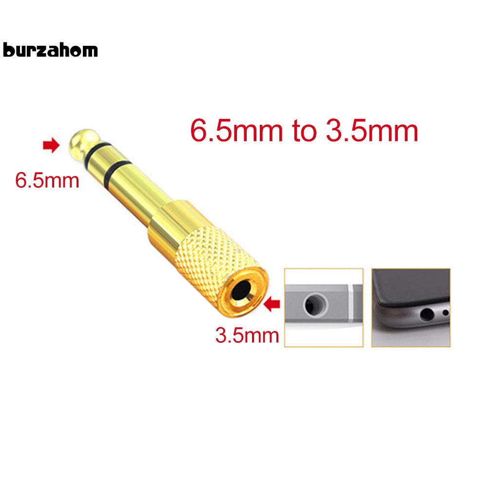 Đầu cắm chuyển đổi từ đầu đực 6.5mm sang đầu cái 3.5mm