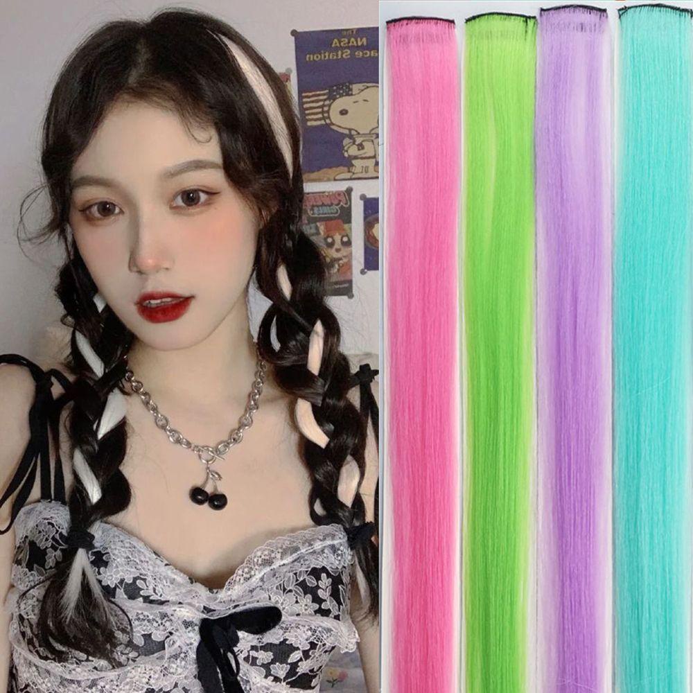 Tóc Giả Dạ Quang Chịu Nhiệt Độ Cao Không Để Lại Dấu Vết Dùng Trang Trí Tiệc Tùng