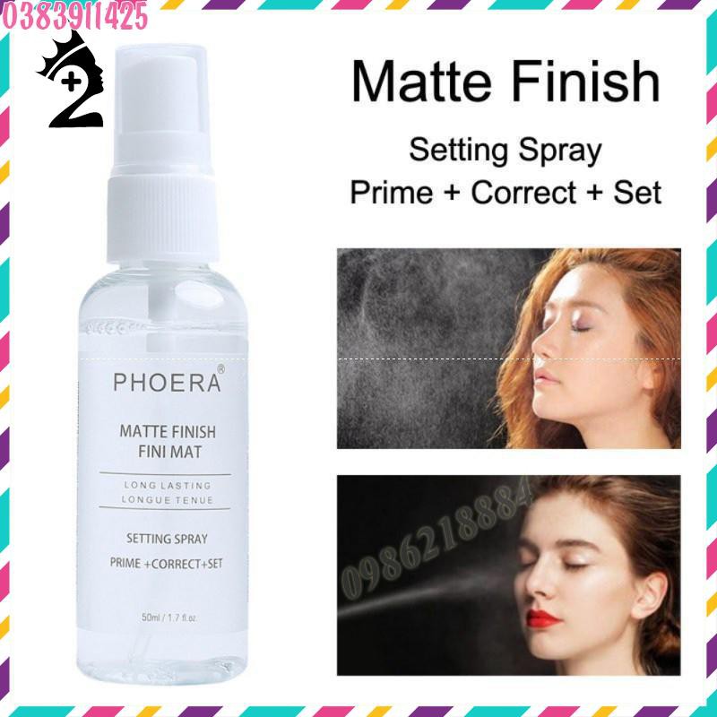 Xịt cố định lớp trang điểm PHOERA dưỡng ẩm kiềm dầu TPP