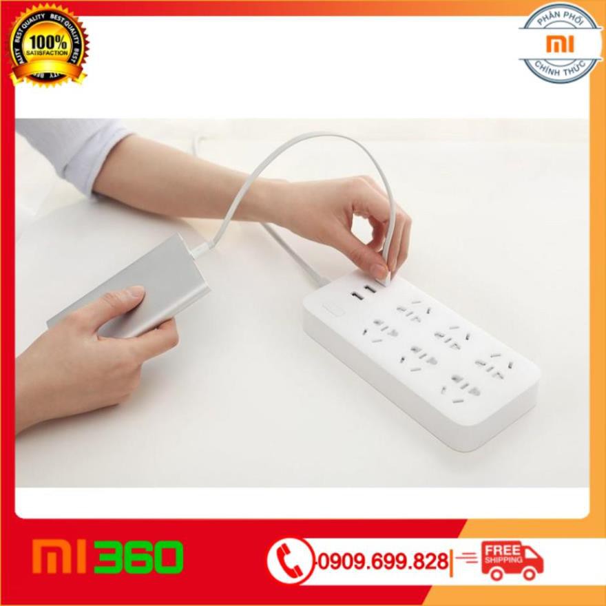 [ Hàng Cao Cấp ] Ổ cắm Xiaomi Mi Power Strip 6 cổng 3 USB