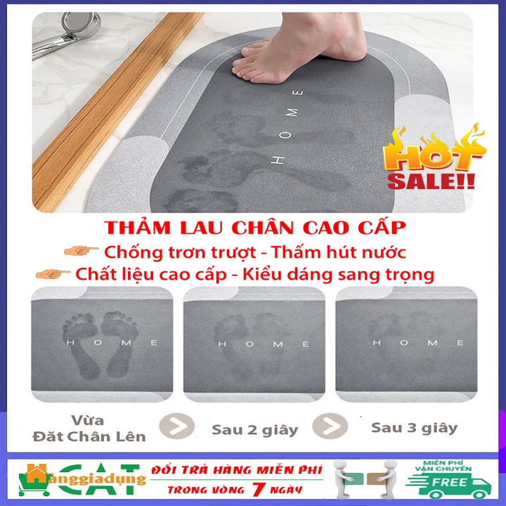 [HÀNG CAO CẤP - LOẠI 1] Thảm chùi chân, thảm lau chân siêu thấm nước, chống trơn trượt