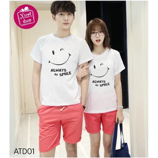 Áo đôi mặt cười dễ thương