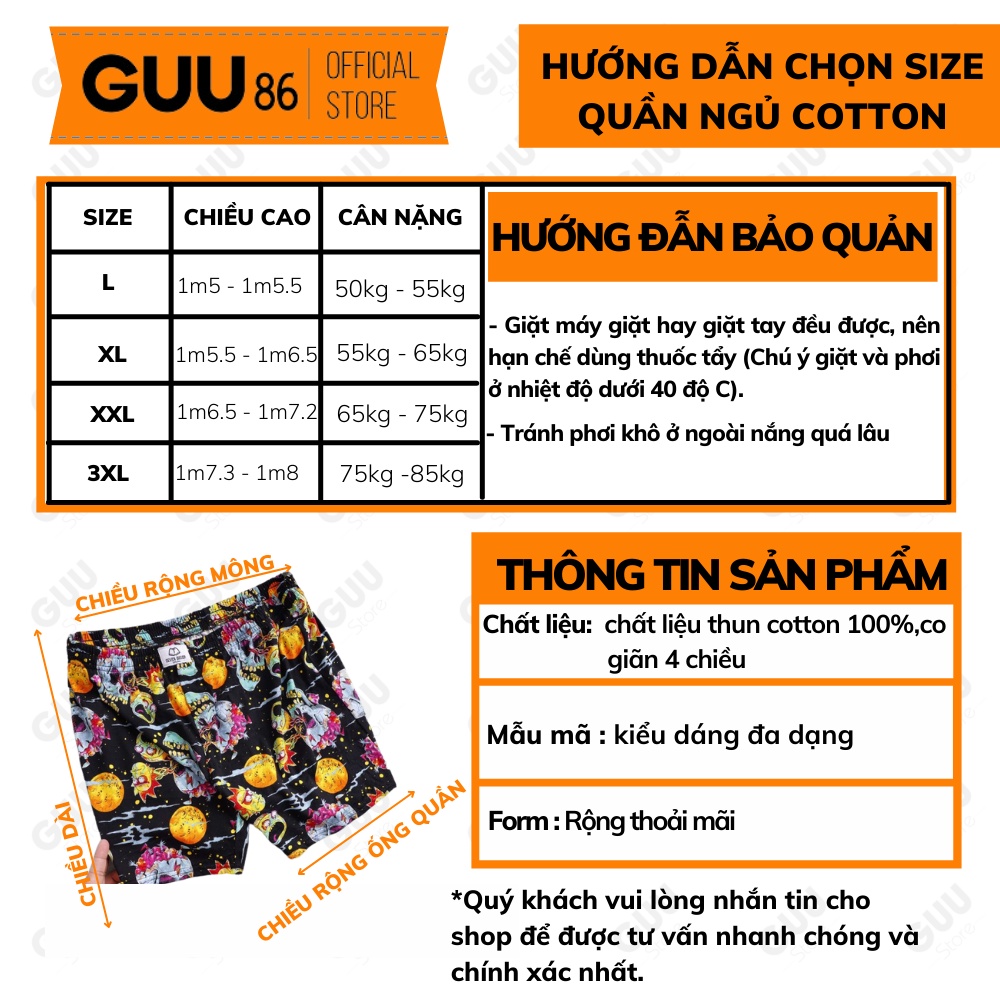 Quần Đùi Thun Nam Mặc Nhà 100% Cotton Mặc Ngủ Ở Nhà Rất Thoải Mái Có Cỡ Bigsize QNNH